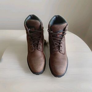 Timberland Pro Mens Work  6" Boots 10W Brown Leather Boots Waterproof Safety Toe